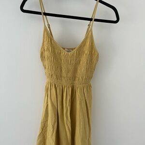 Yellow Spaghetti Strap Dress